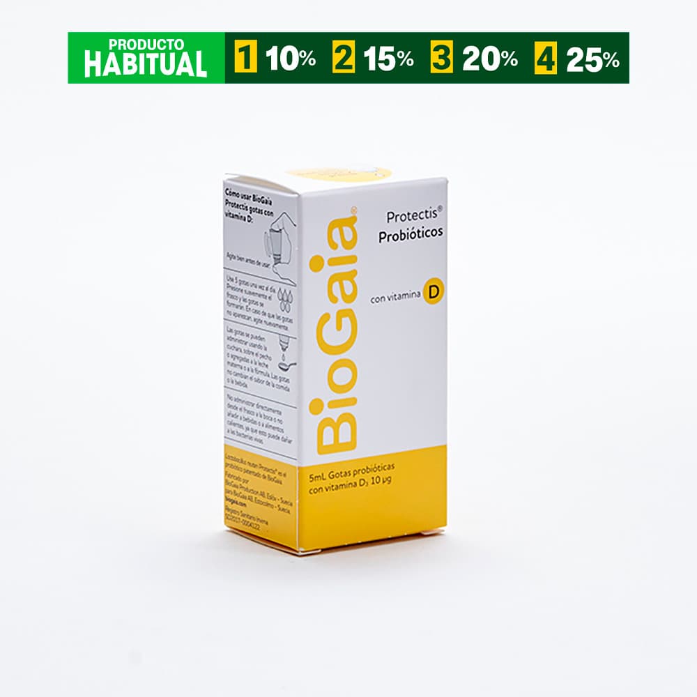 Biogaia Protectis Vitamina D Solución Oral Tubo X 5Ml