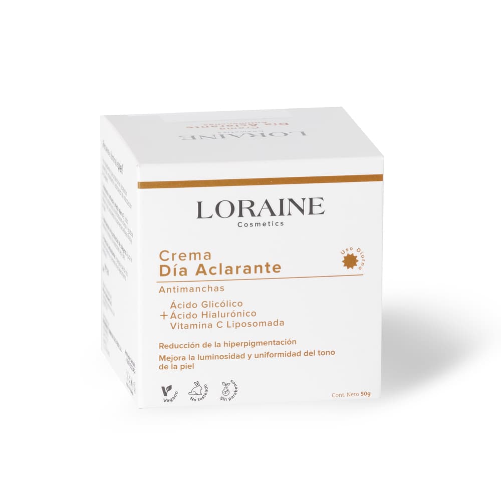 Crema Dia Loraine Cosmetics Aclarante Pote Por 50Gr