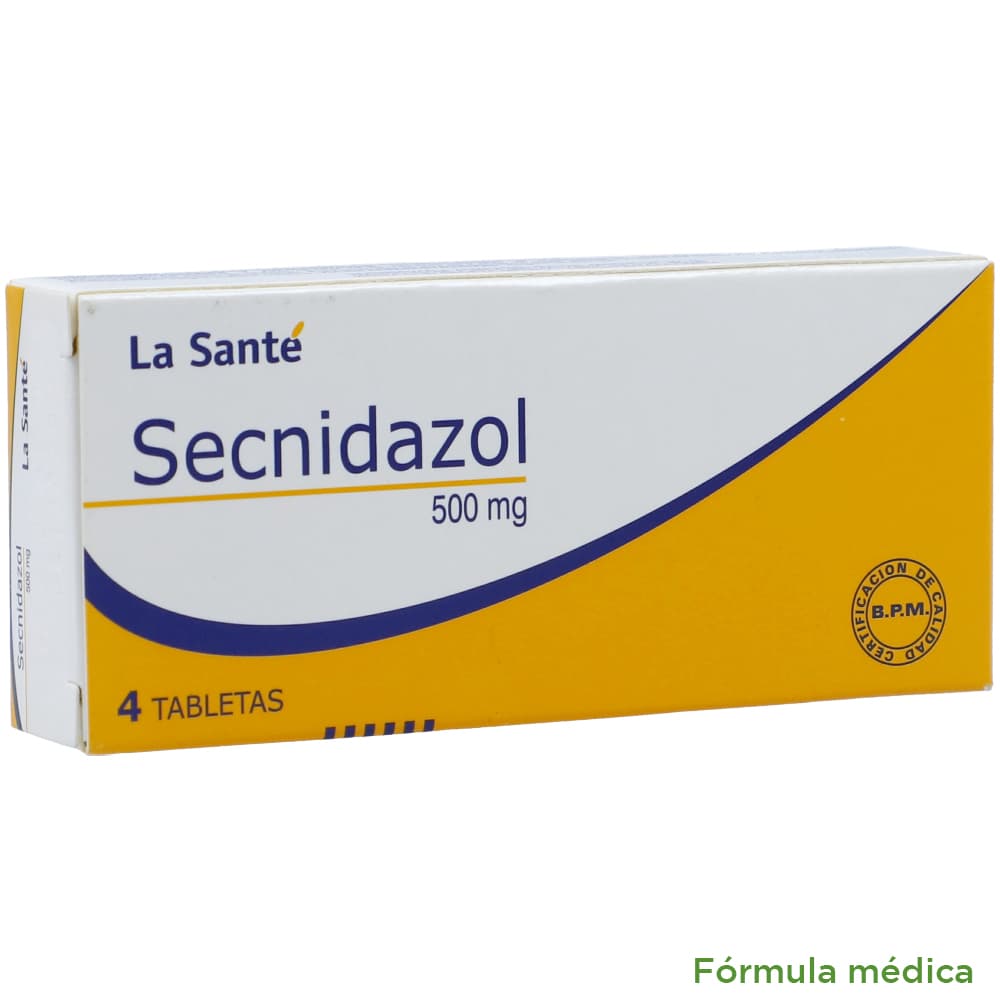 Secnidazol Tabletas 500Mg Caja X 4