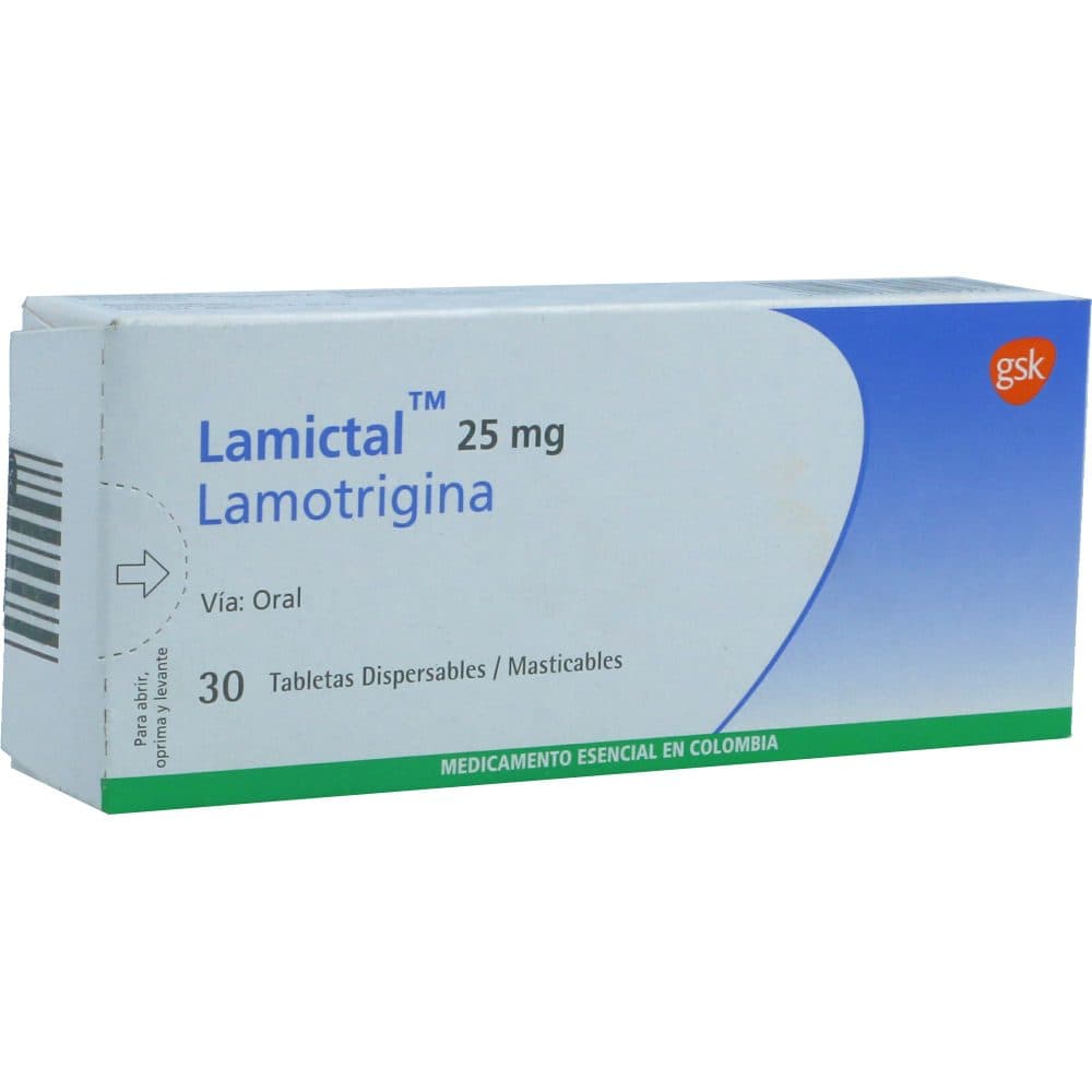 Lamictal Tabletas Dispersables 25Mg Caja X 30