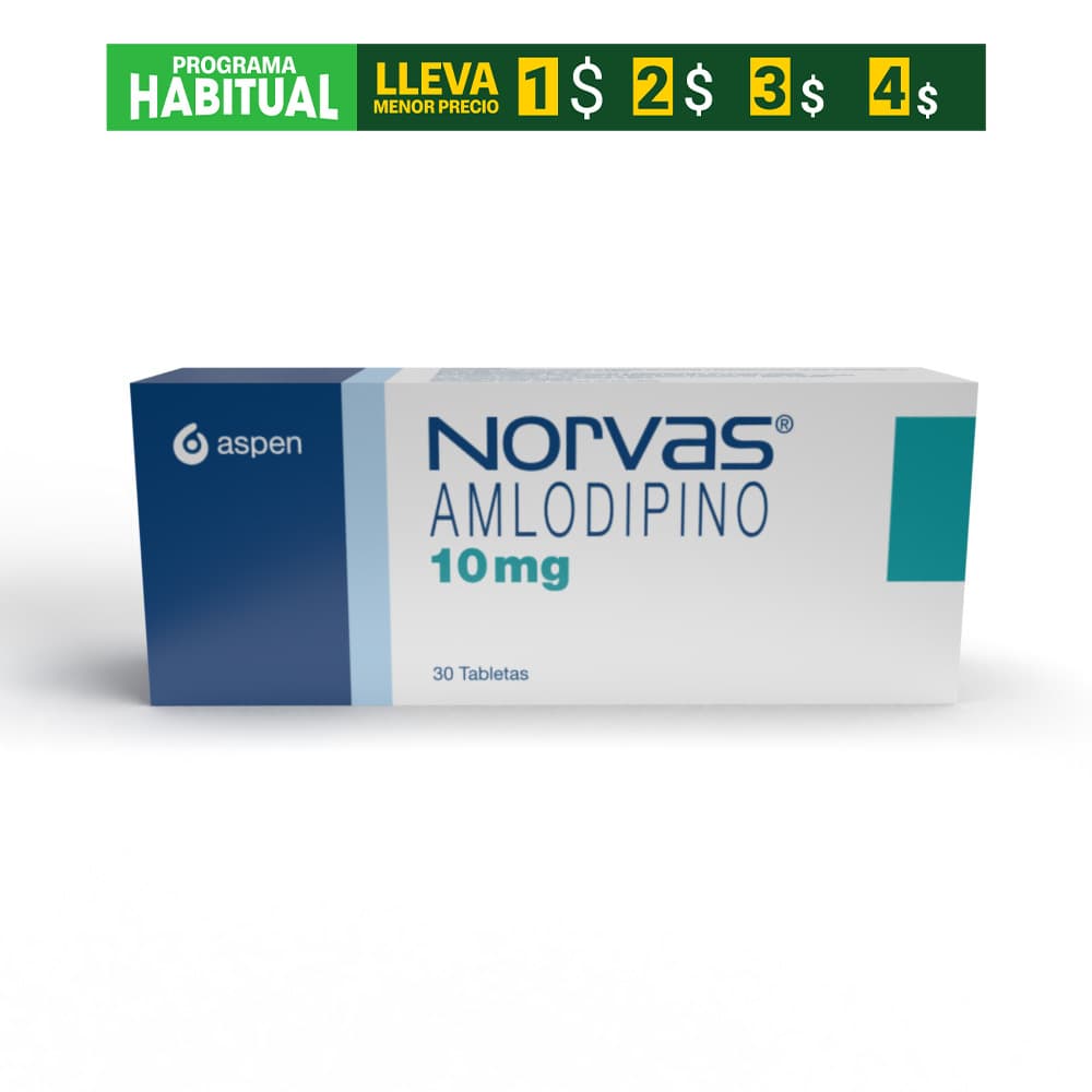 Norvas Tabletas 10Mg Caja X 30