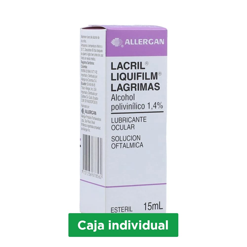 Lacril Liquifilm Lagrimas Solución Oftalmica Frasco X 15 Ml