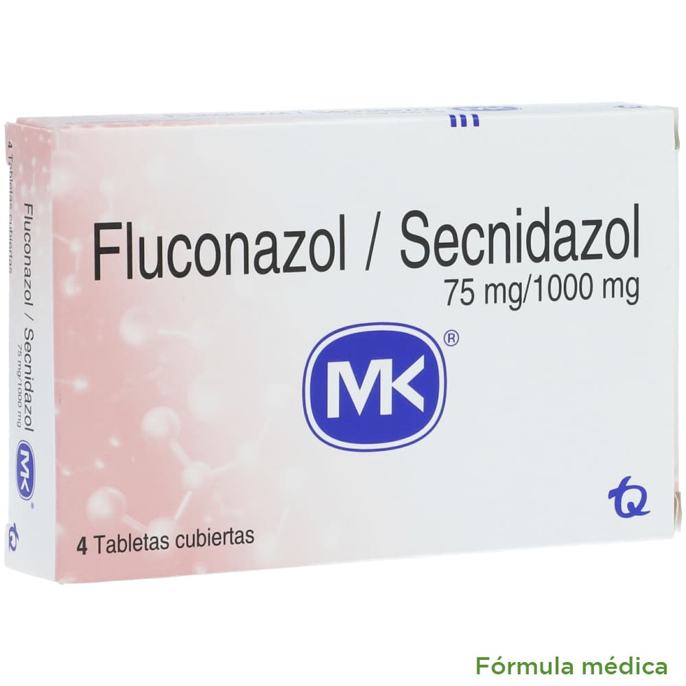 Fluconazol+Secnidazol (75+1000)Mg Tabletas Recubiertas Caja X 4
