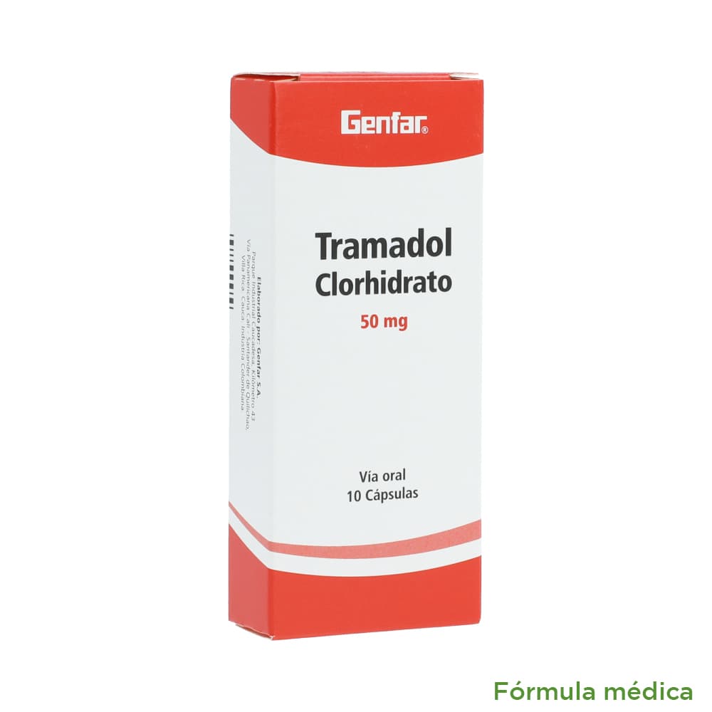 Tramadol 50Mg Cápsula Caja X 10 Genfar
