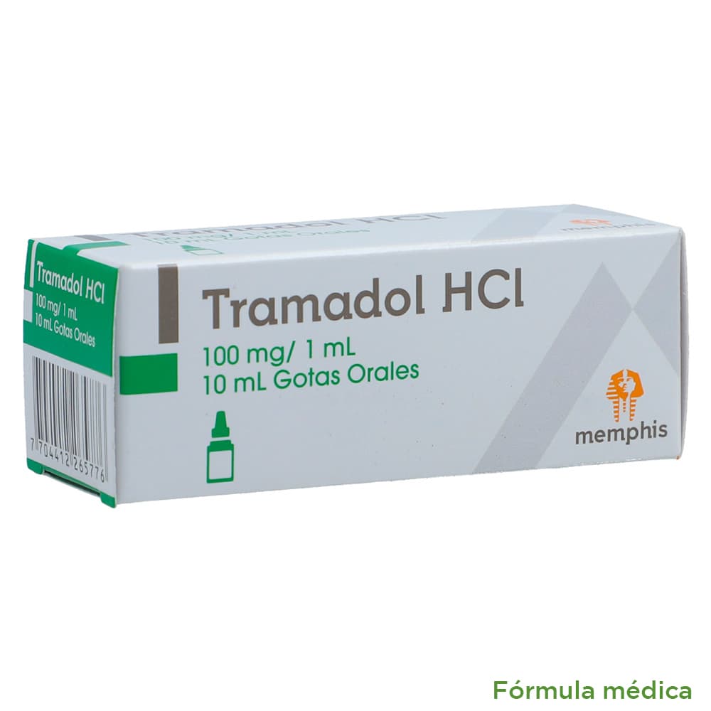 Tramadol Solución Oral 100Mg/Ml(10%) Memphis Frasco X 10Ml