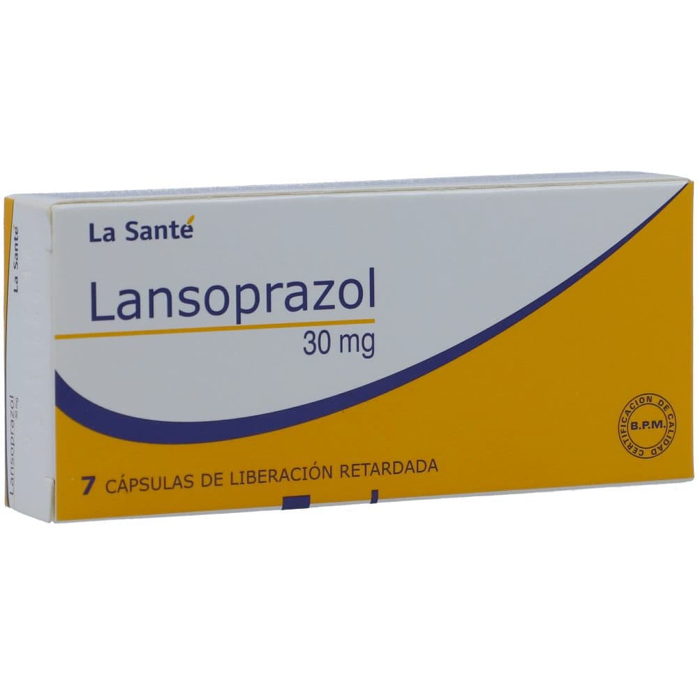 Lansoprazol Cápsulas De Liberación Retardada 30Mg Caja X 7