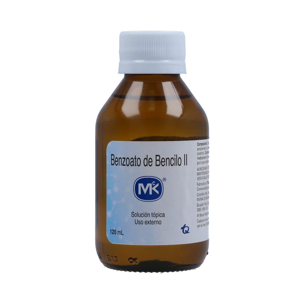 Benzoato De Bencilo 30% Loción Mk Frasco X 120 Ml