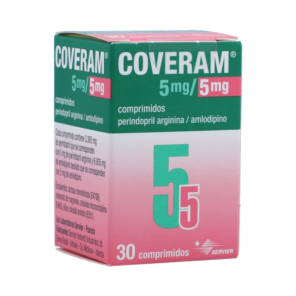 Coveram Tabletas (5+5)Mg Caja X 30