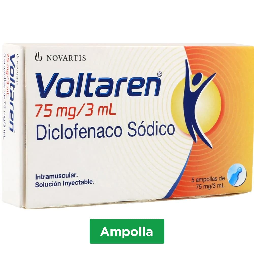 Voltaren Solución Inyectable 75Mg/3Ml X 1 Ampolla