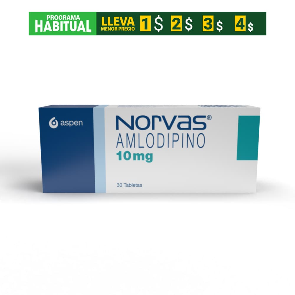 Norvas 5Mg Caja X 30 Tabletas