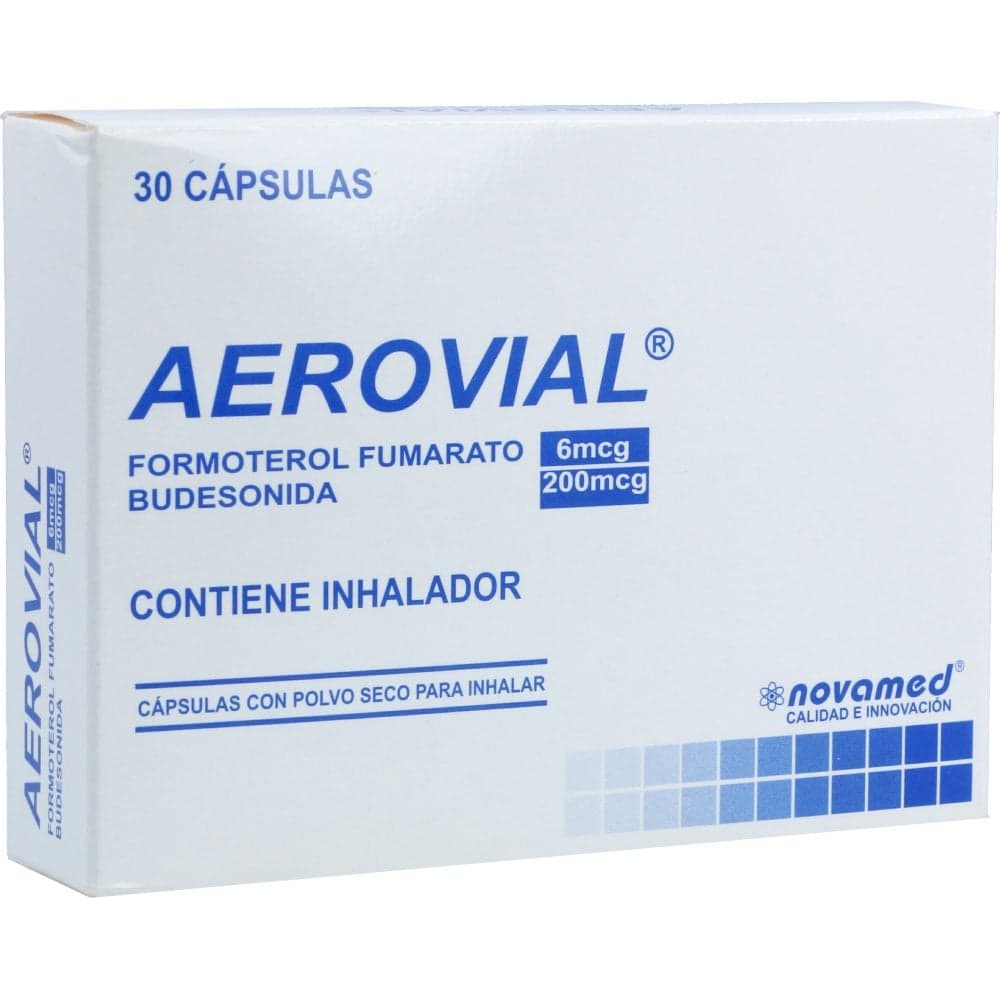 Aerovial Sin Inhalador (200Mcg+6Mcg)/Dosis Sin Inhalador Cápsulas Polvo Para Inhalar