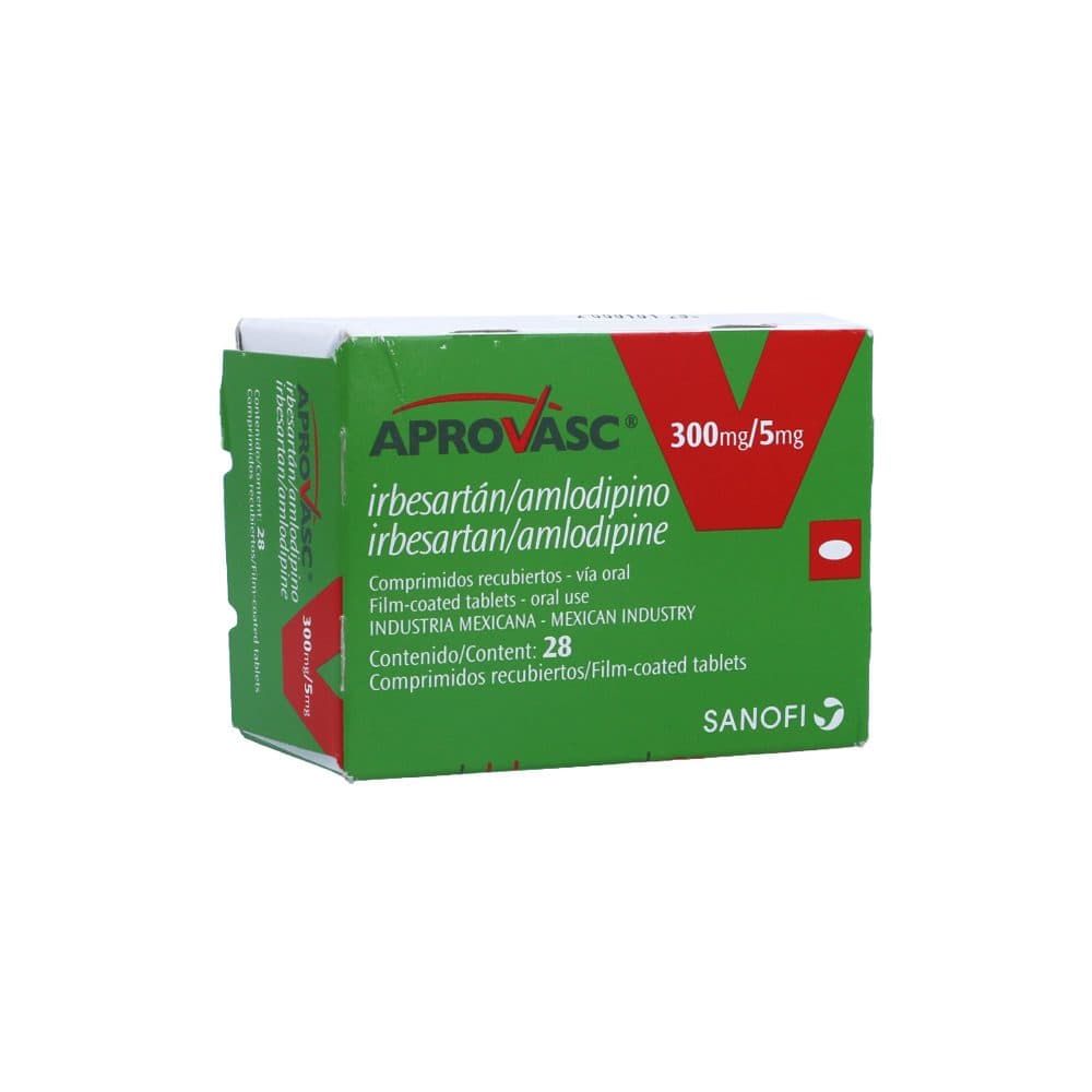 Aprovasc Tabletas Recubiertas (300+5)Mg Caja X 28