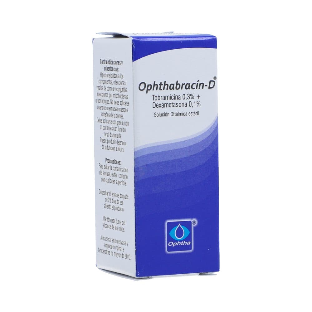 Opthabracin D (0.1+0.3)% Solución Oftalmica Frasco X 5Ml