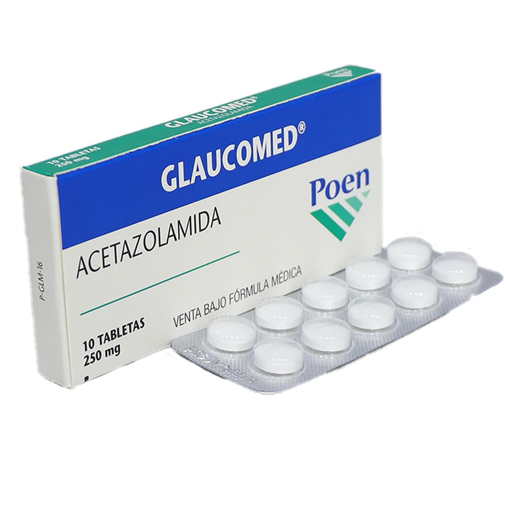 Glaucomed 250Mg Caja X 10 Tabletas