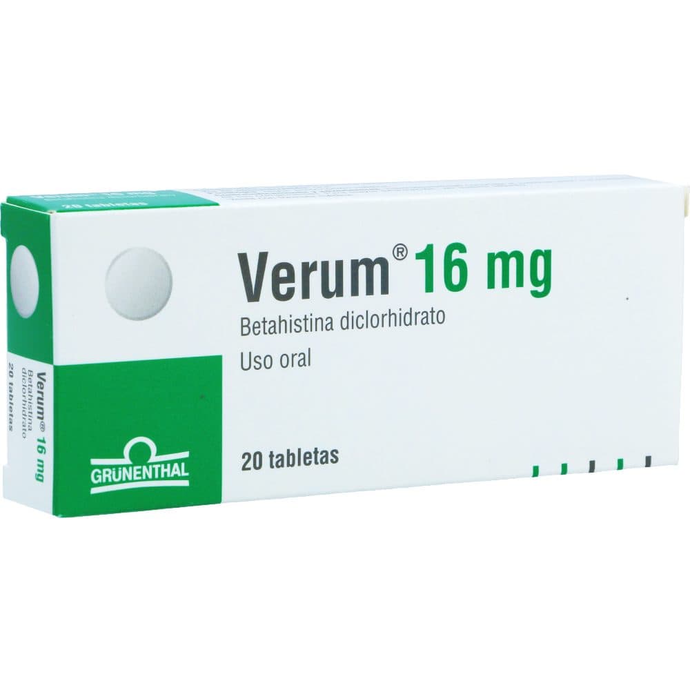 Verum Tabletas 16Mg Caja X 20
