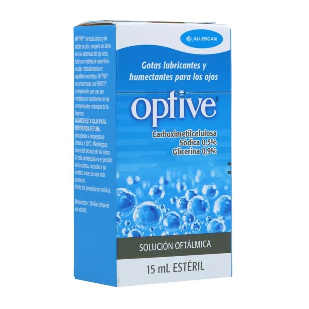 Optive Solución Oftálmica (3.25Mg+1.75Mg+9Mg)/Ml Frasco X 15 Ml