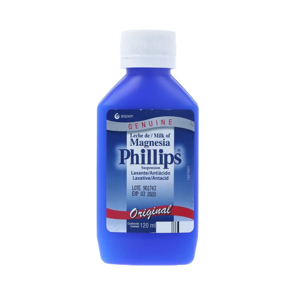 Leche Magnesia Phillips 8.5Gr/100Ml Suspensión Oral Frasco X 120 Ml
