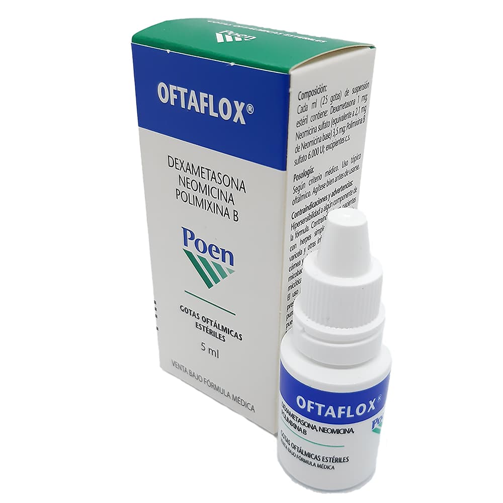 Oftaflox (0.1%+0.35%+6000Ui)/Ml Solución Oftalmica Frasco X 5Ml