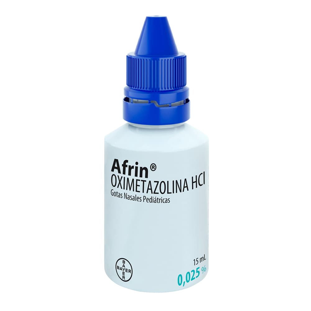Afrin Gotas Nasales Pediátricas 0.025% Frasco X 15 Ml