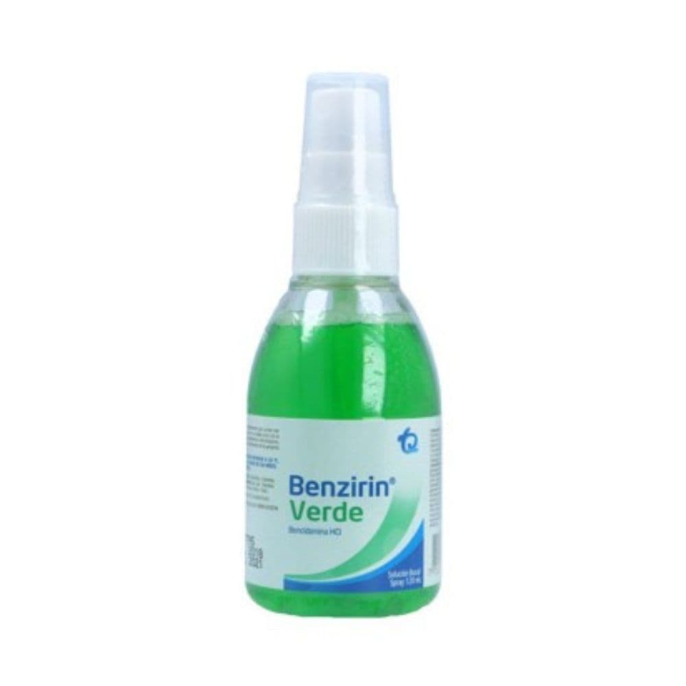 Benzirin Verde Solución Bucal Spray 1.5Mg/Ml X 120 Ml