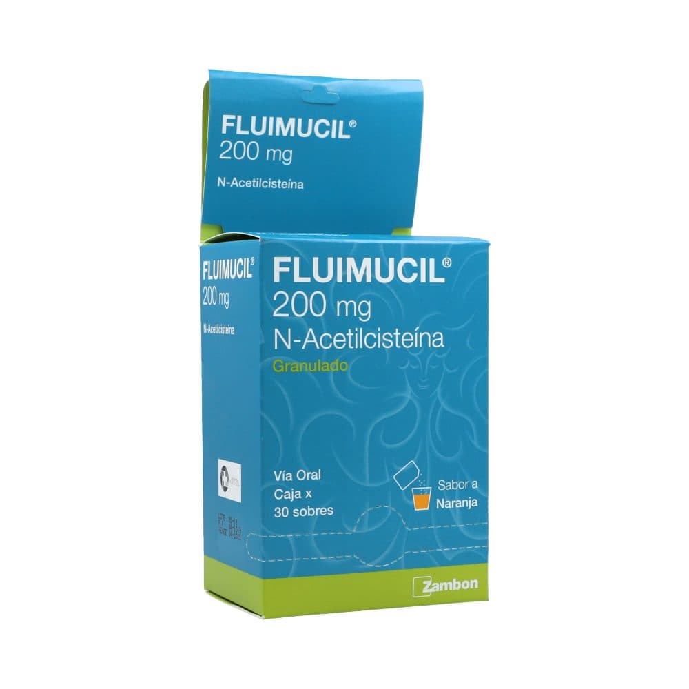 Fluimucil Granulado Para Suspensión Oral 200Mg Sobre X 3G