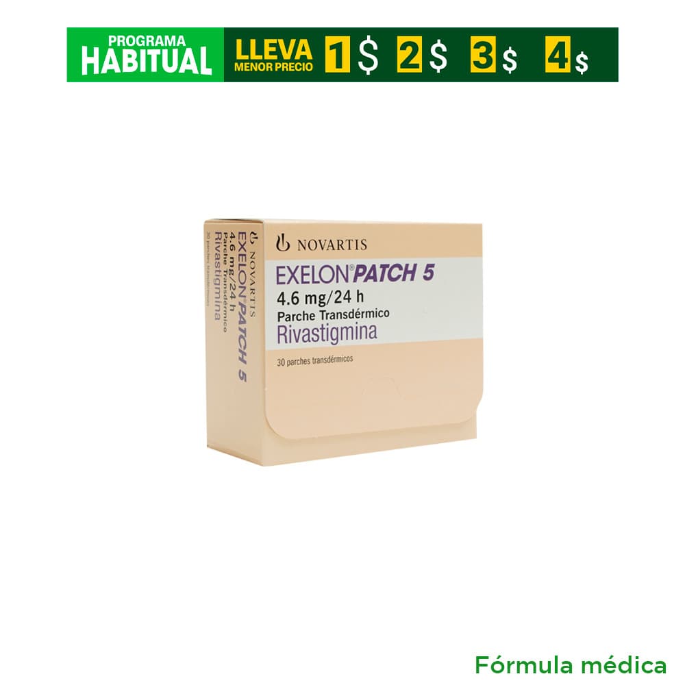 Exelon Patch 46Mg/24H 9Mg Caja X 30 Sistema Transdermico