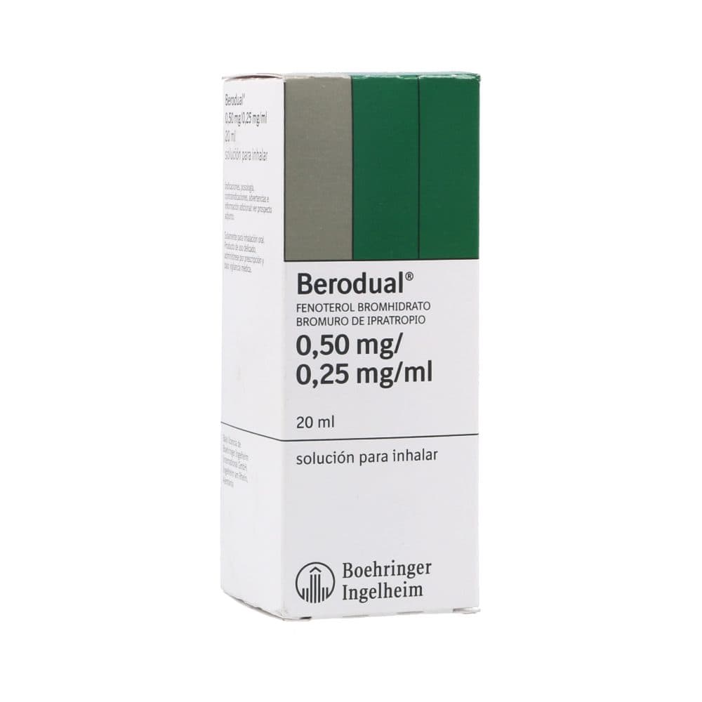Berodual Solución para Inhalar (0,25+0,50) mg/ml 20 ml