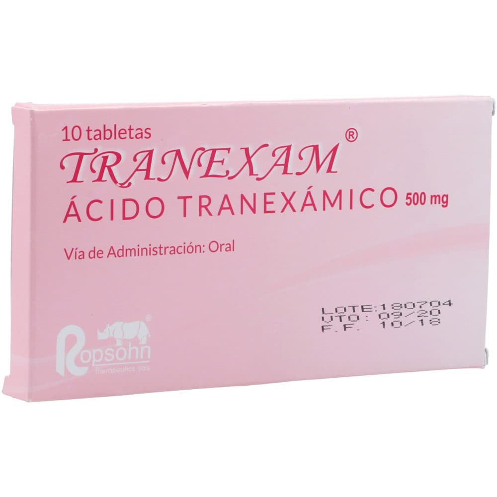 Tranexam 500Mg Caja X 10 Tabletas