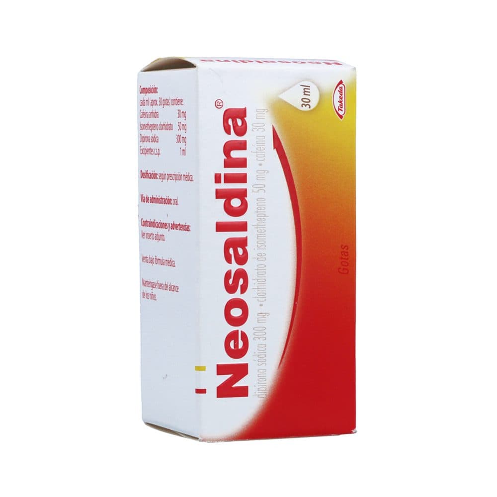 Neosaldina Solución Oral (300Mg+50Mg+30Mg)/Ml Frasco X 30Ml
