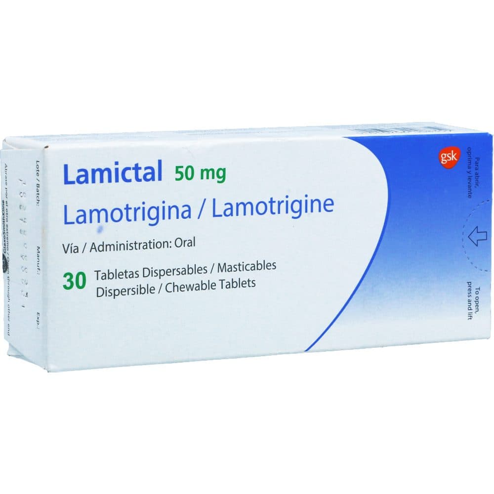 Lamictal Tabletas Dispersables 50Mg Caja X 30