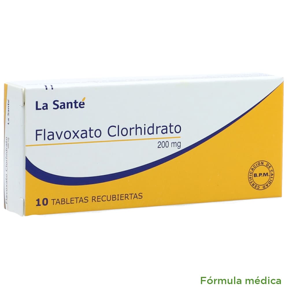 Flavoxato Tabletas Recubiertas 200Mg Caja X 10