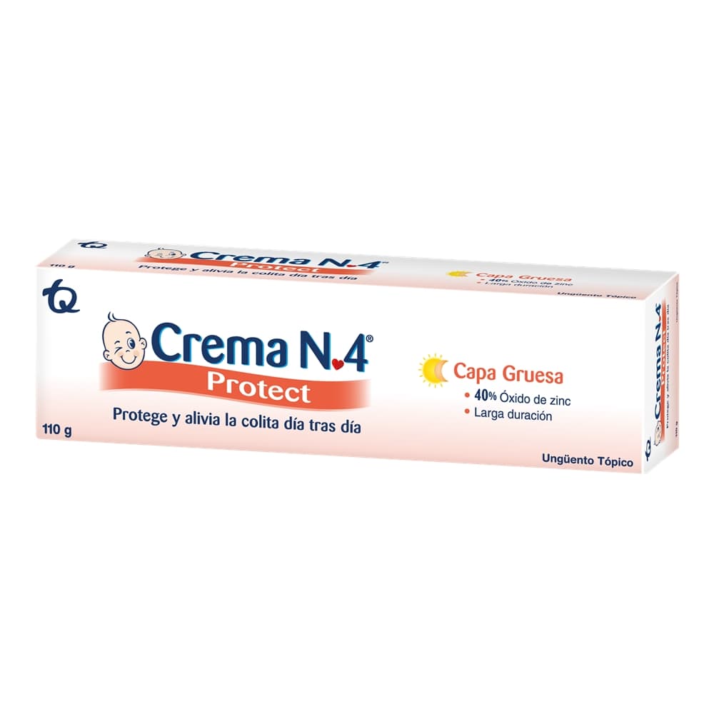 Crema No. 4 Protect 40% Oxido De Zinc Ungüento Tópico Tubo X 110 G