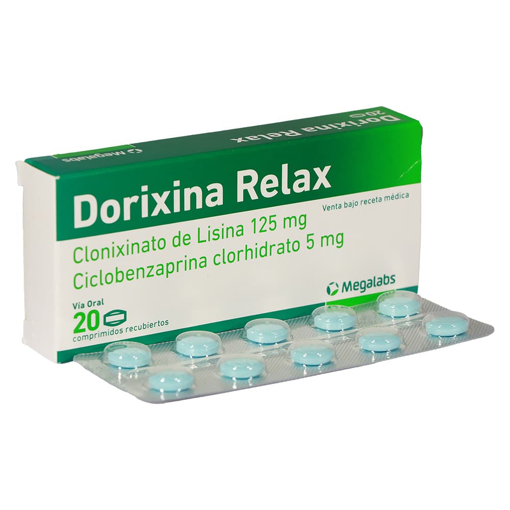 Dorixina Relax 125Mg+5Mg Caja X 20 Tabletas