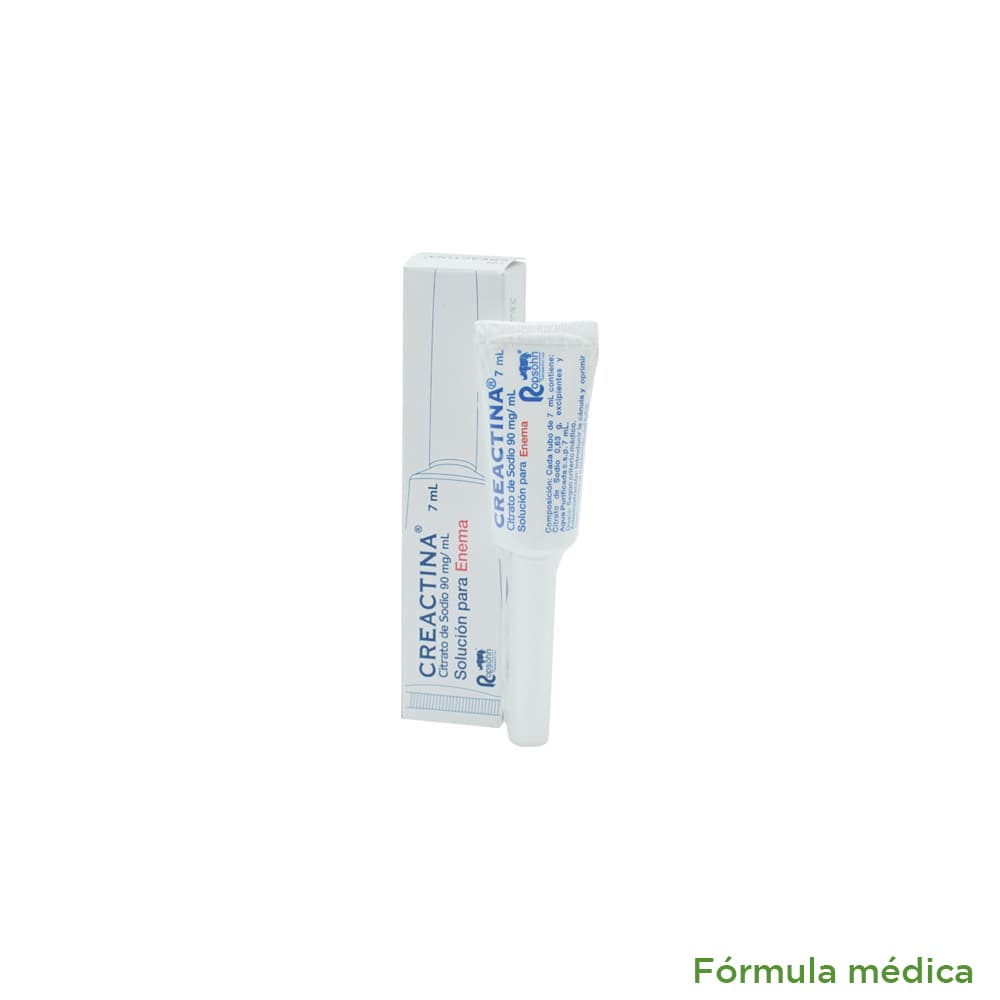 Creactina Solución Para Enema Tubo X 7Ml