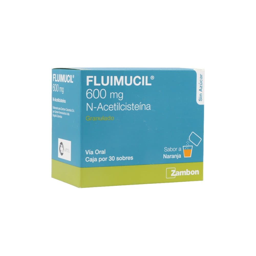 Fluimucil 600Mg Granulado Sabor A Naranja Sobre Individual