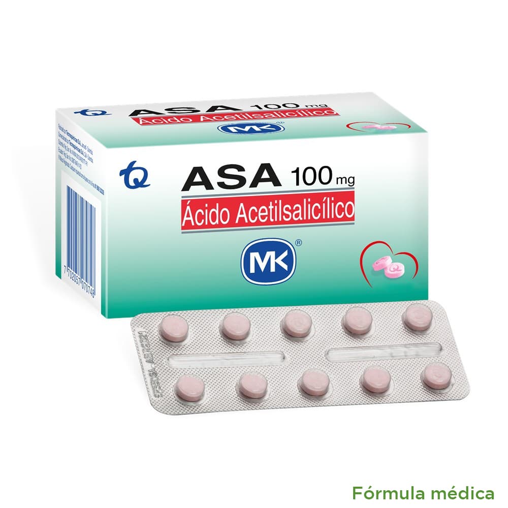 Asa Mk 100Mg Blister X 10 Tabletas