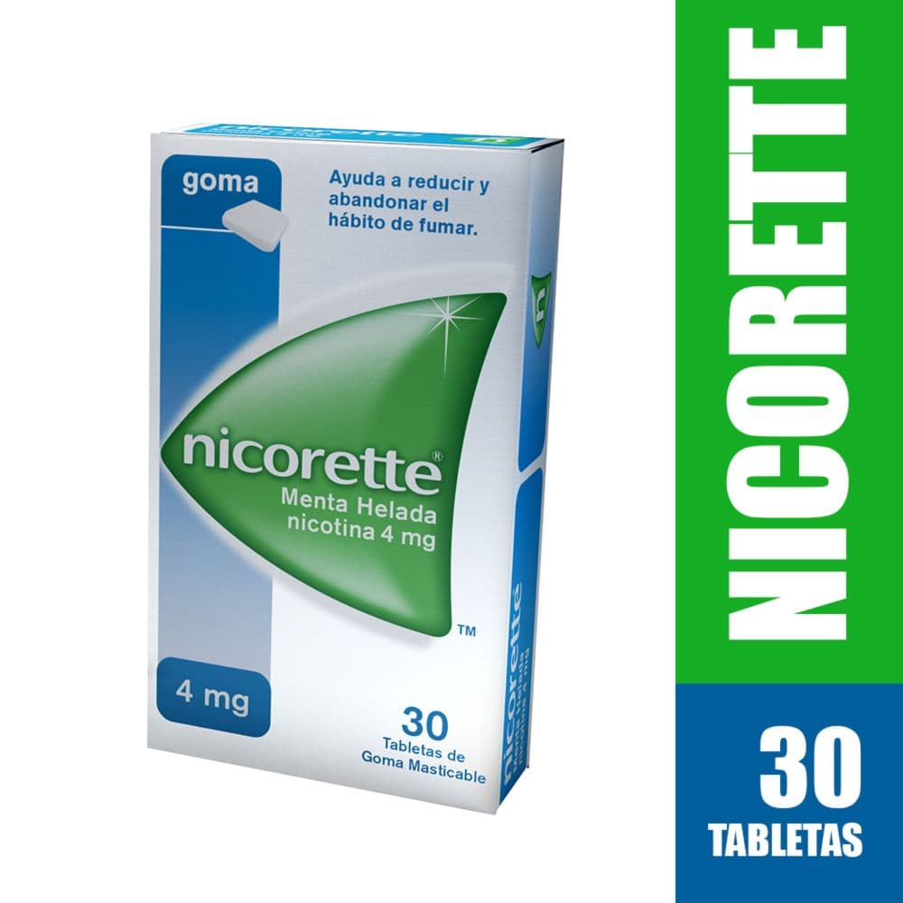 Nicorette Tabletas Masticables Menta Helada 4 Mg Caja X 30