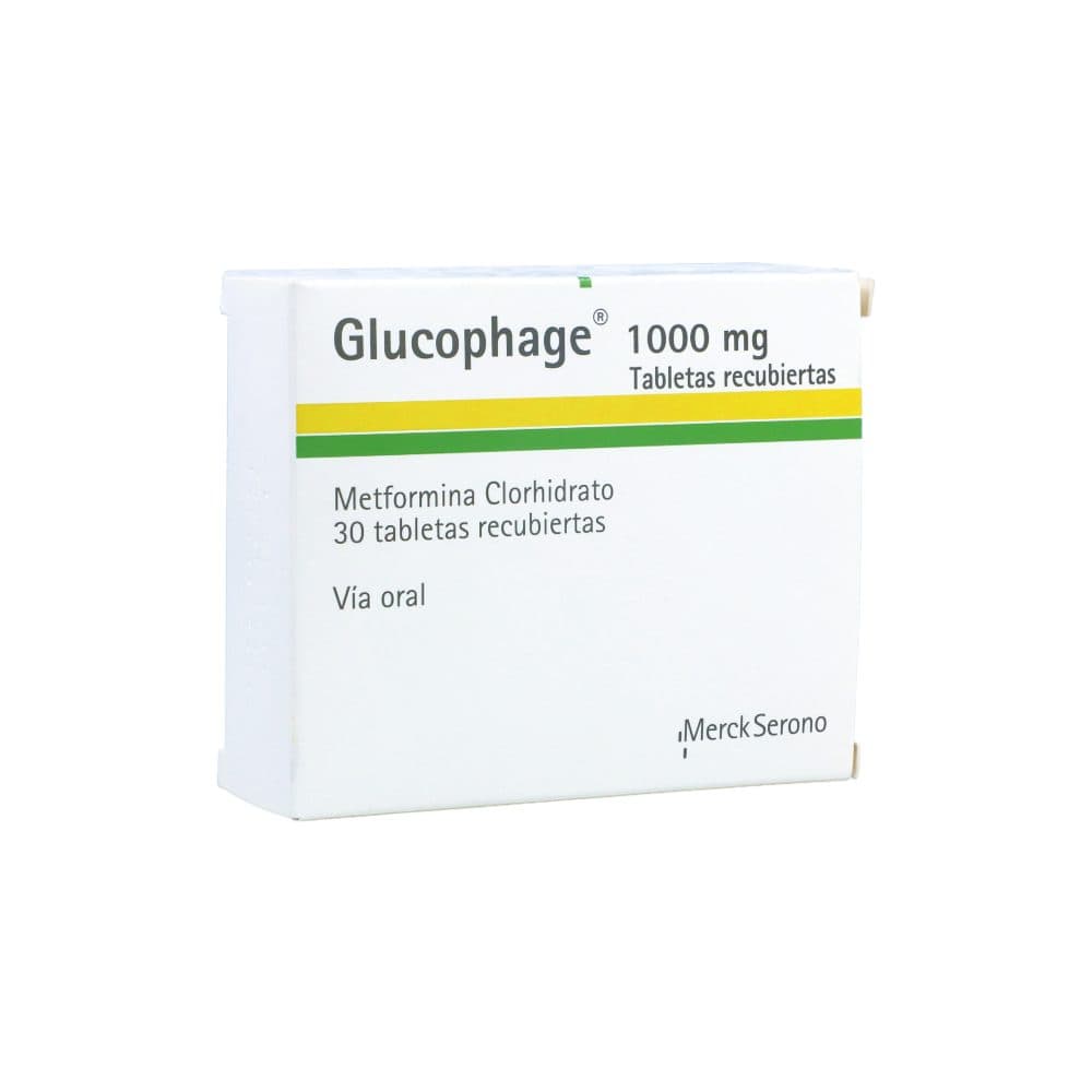 Glucophage 1000Mg Caja X 30 Tabletas