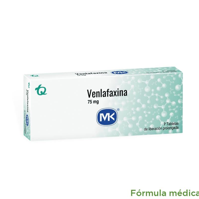 Venlafaxina 75Mg Tabletas Liberacion Prolongada Caja X 7 Mk