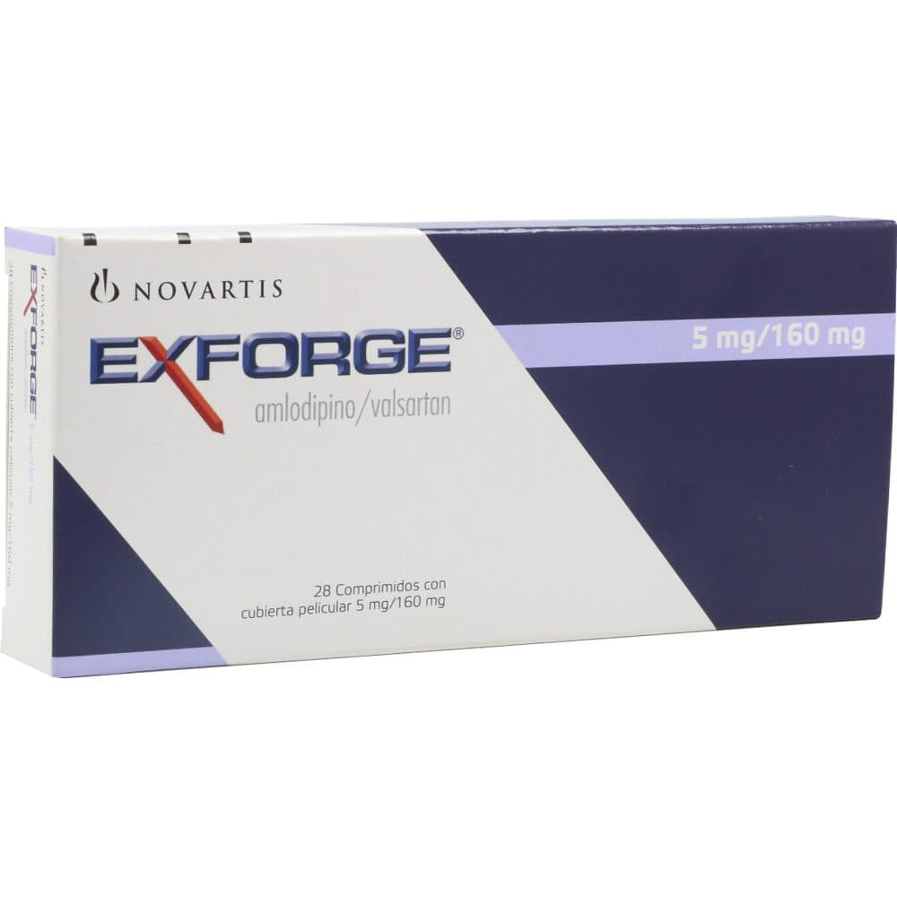 Exforge 5Mg+160Mg Caja X 28 Tabletas