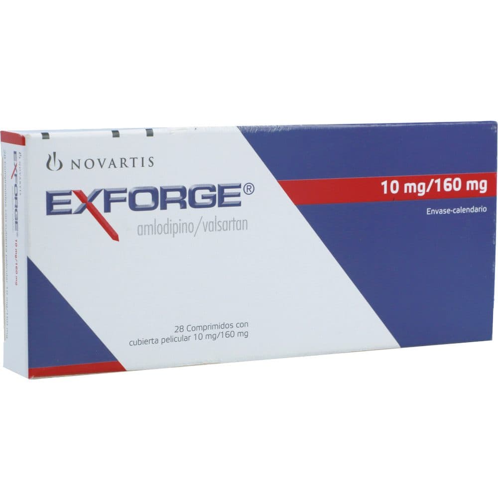 Exforge Tabletas Con Cubierta Pelicular 10Mg+160Mg Caja X 28