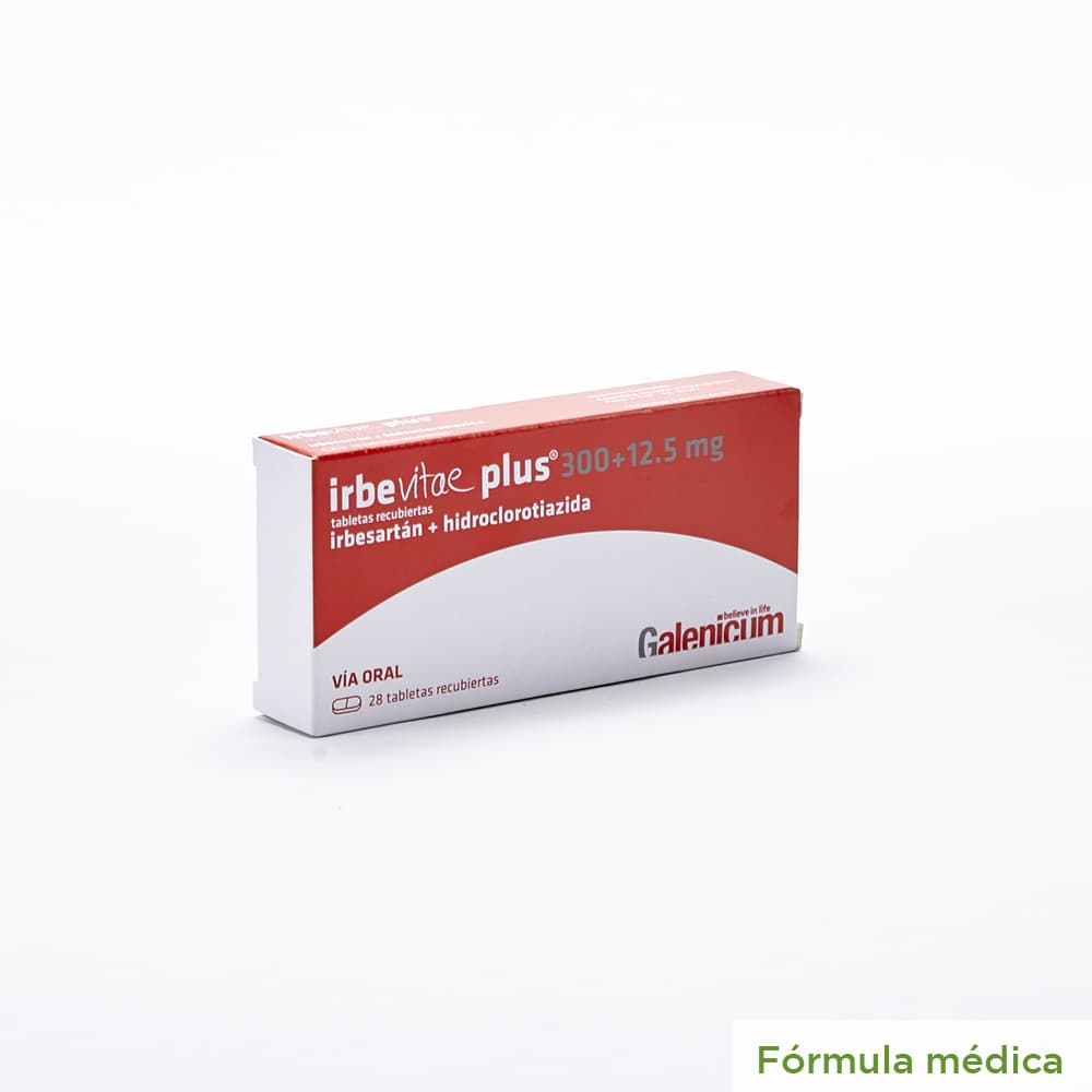 Irbevitae Plus Tableta Recubierta (12.5+300)Mg Caja X 28