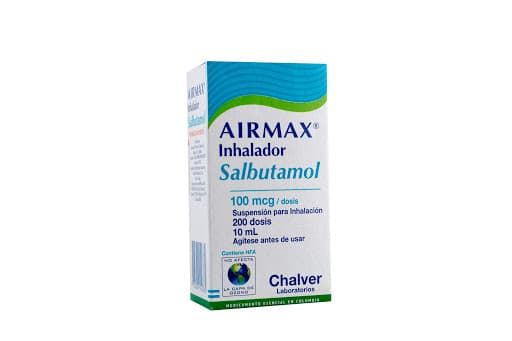 Airmax 100Mcg/Dosis Suspension Inhalador Oral Frasco X 200Dosis