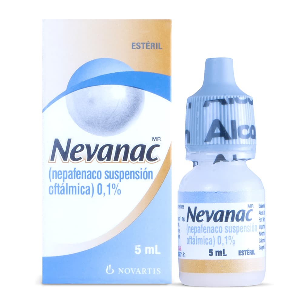 Nevanac 0,10% Suspensión Oftalmologica Frasco X 5Ml