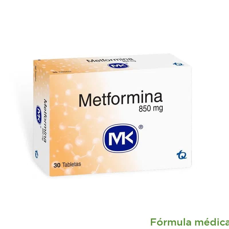 Metformina 850Mg Mk Tabletas Caja X 30