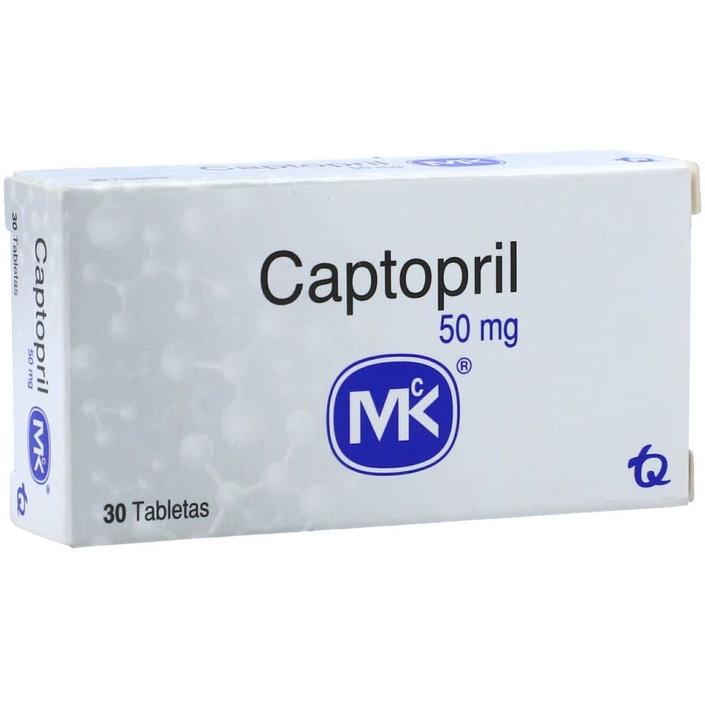 Captopril Mk 50Mg Caja X 30 Tabletas