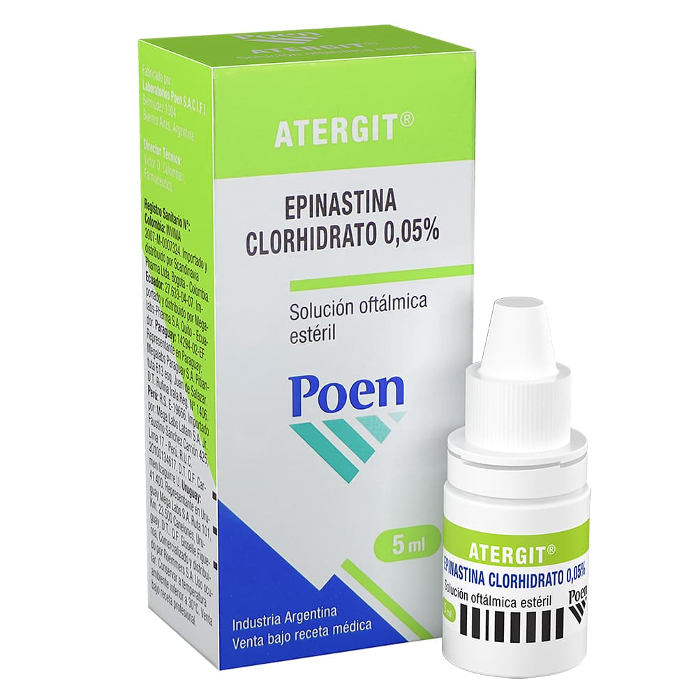 Atergit 0,05% Solución Oftalmica Frasco X 5Ml