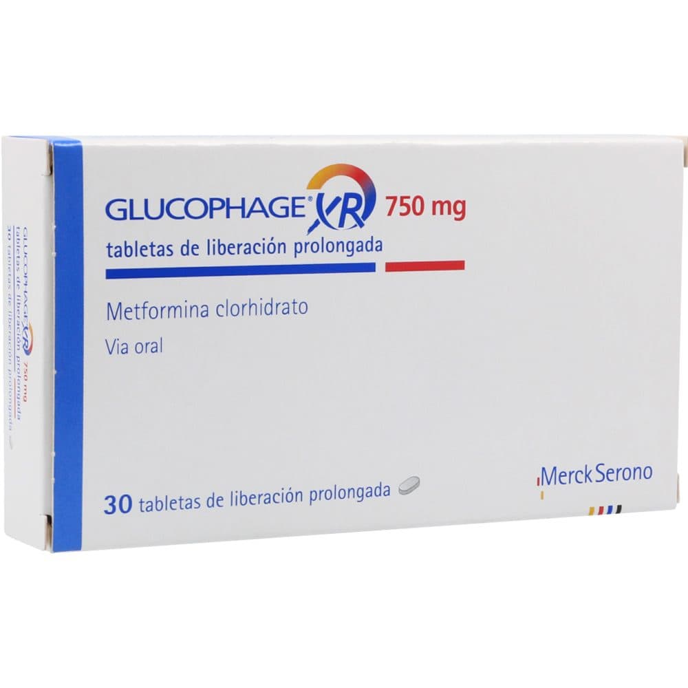 Glucophage Xr 750 Mg Caja X 30 Tabletas