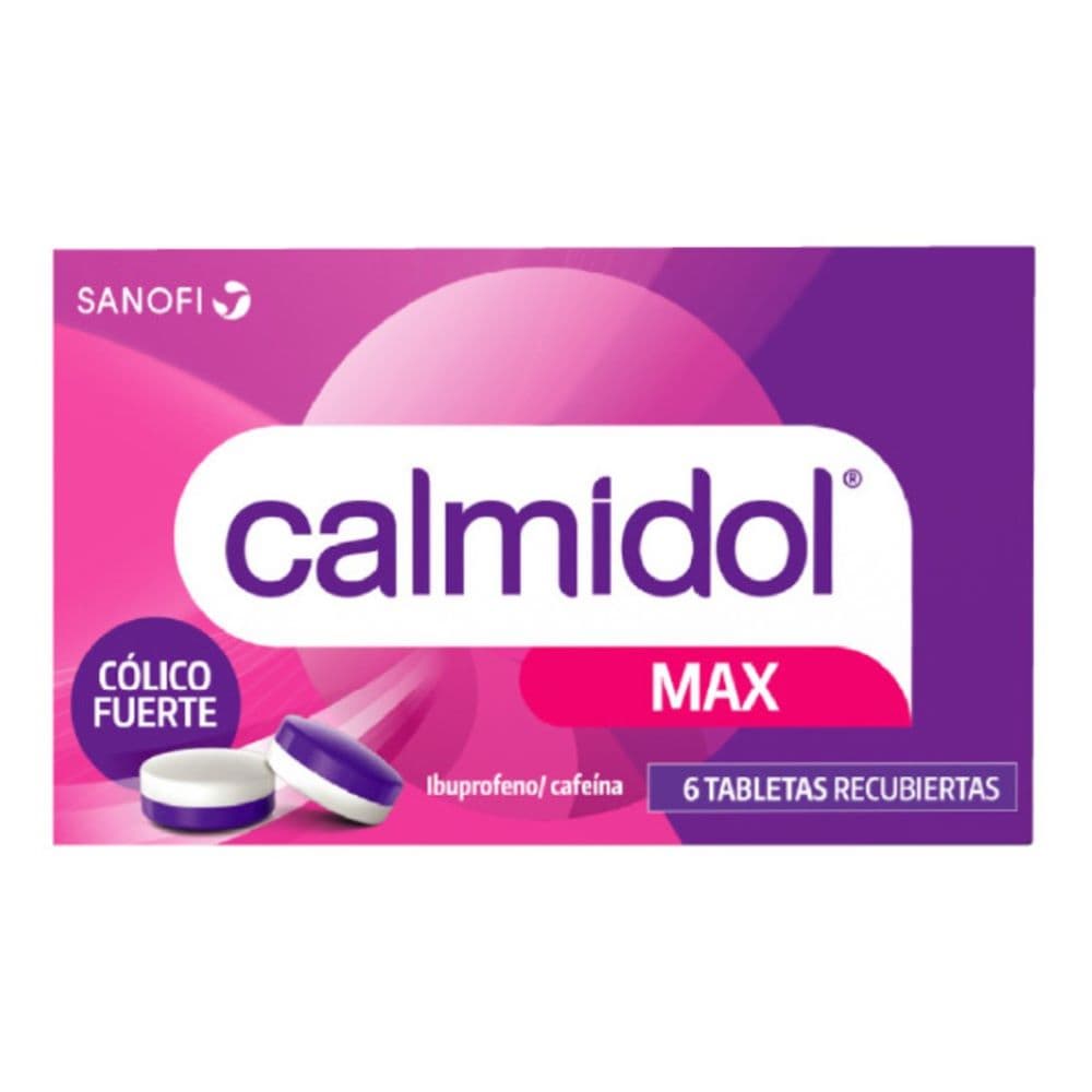 Calmidol Max Tabletas Recubiertas 400Mg+65Mg Caja X 6