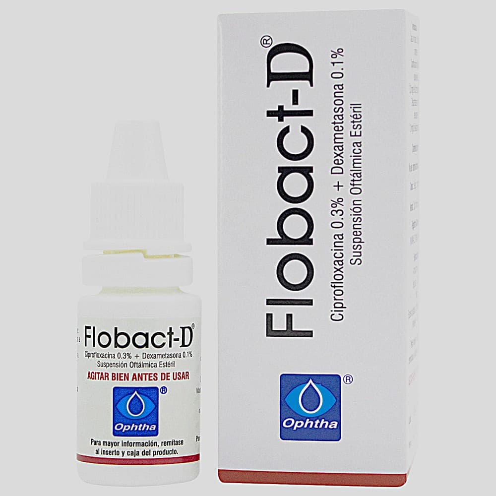 Flobact D (3+1)Mg/Ml(0.3+0.1)% Susp Oft Fco X 5Ml